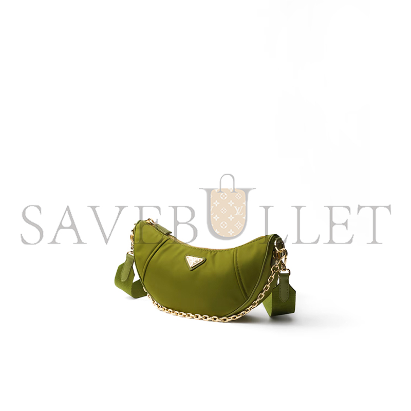 PRADA DEMI-LUNE RE-NYLON SHOULDER BAG 1BH222 (30*13.5*6cm) PRADA DEMI-LUNE RE-NYLON SHOULDER BAG 1BH222 (30*13.5*6cm)